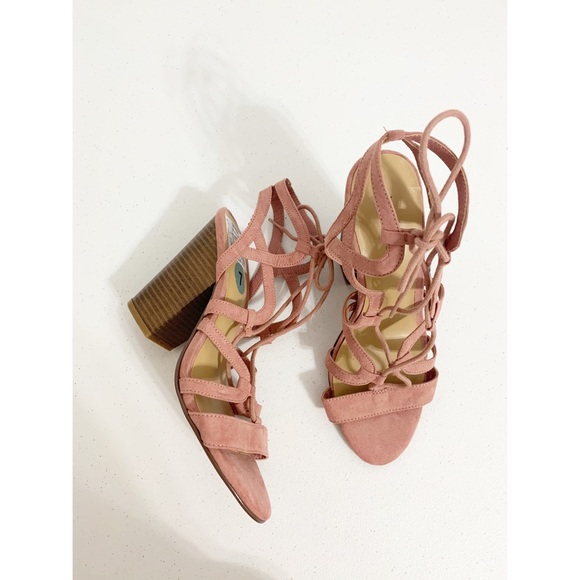 🤍ÍNDIGO RD | lace up sandals block heels - Picture 2 of 5